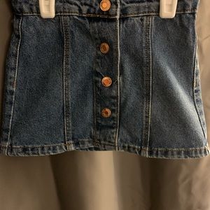 Toddler girl button up jean skirt size 4T